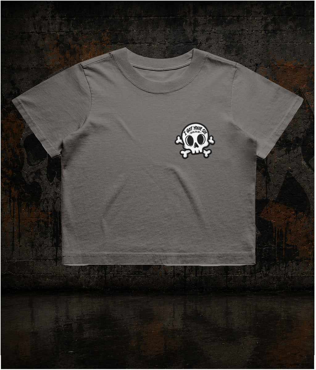 IGY6 Womens Crop Top - Grey